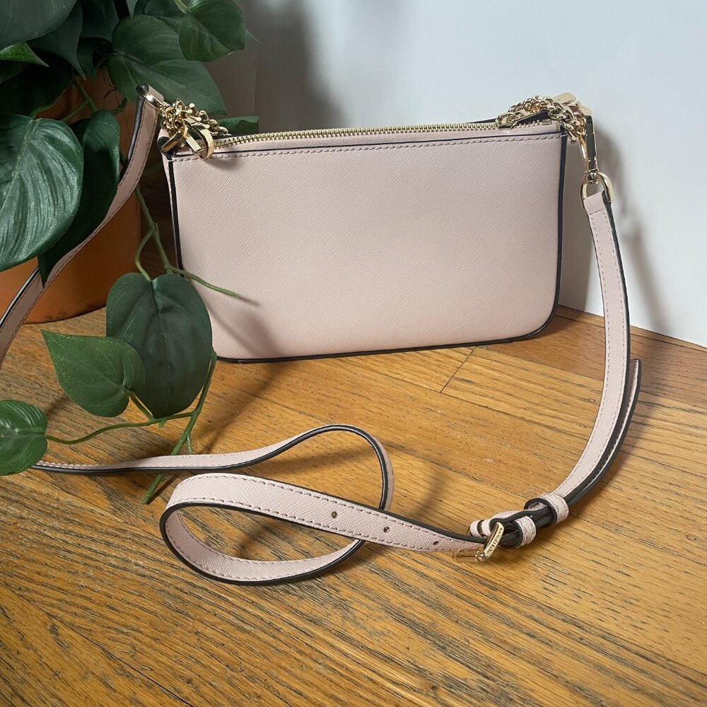 Michael Kors Jet Set Travel Medium Pouchette Crossbody Bag in Powder Blush - Picture 11 of 11